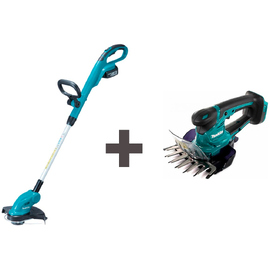 Аккумуляторный триммер Makita DUR181RF + Аккумуляторные ножницы Makita DUM604ZX — Фото 1